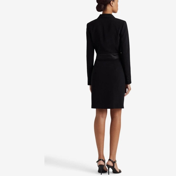 Lauren Ralph Lauren Crepe Long-Sleeve Cocktail Dress - Picture 4 of 17